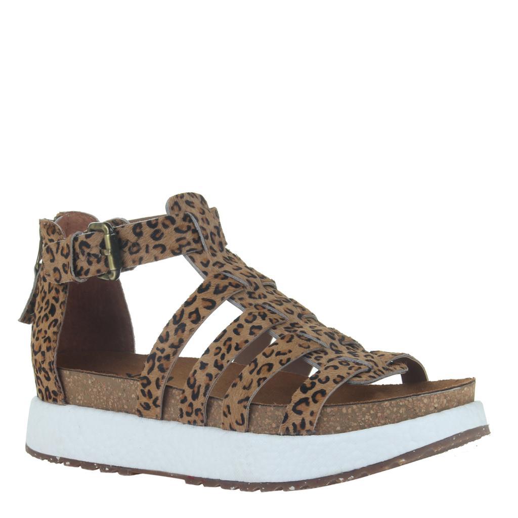 Carbon in Cheetah Print Wedge Sandals 