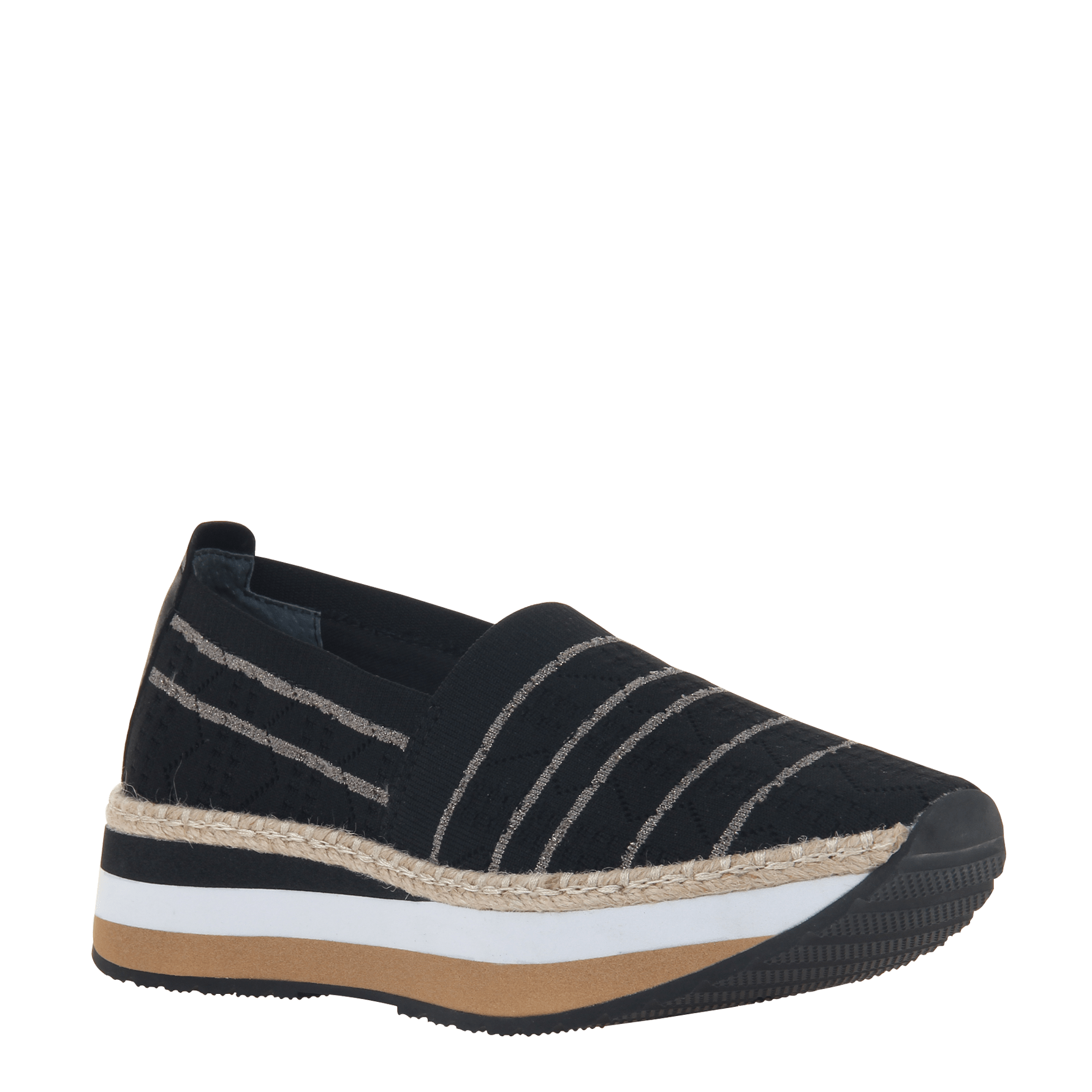 black espadrilles slip on