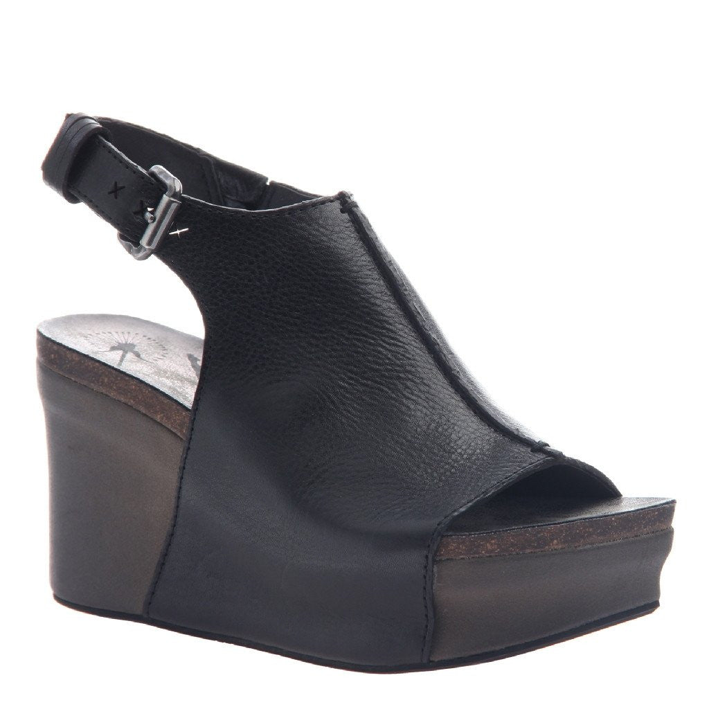 black slip on wedges