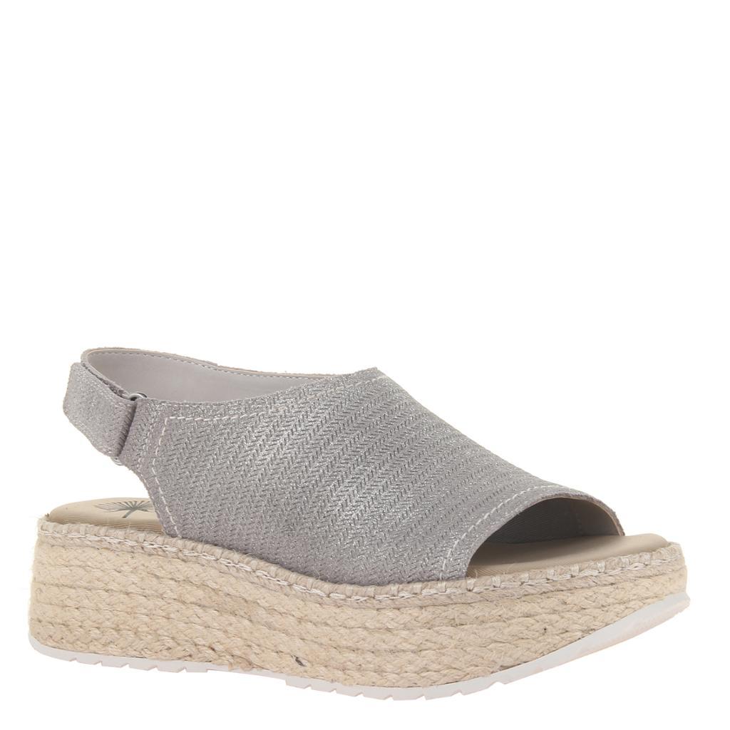 Marina in Grey Wedge Sandals | Women's 