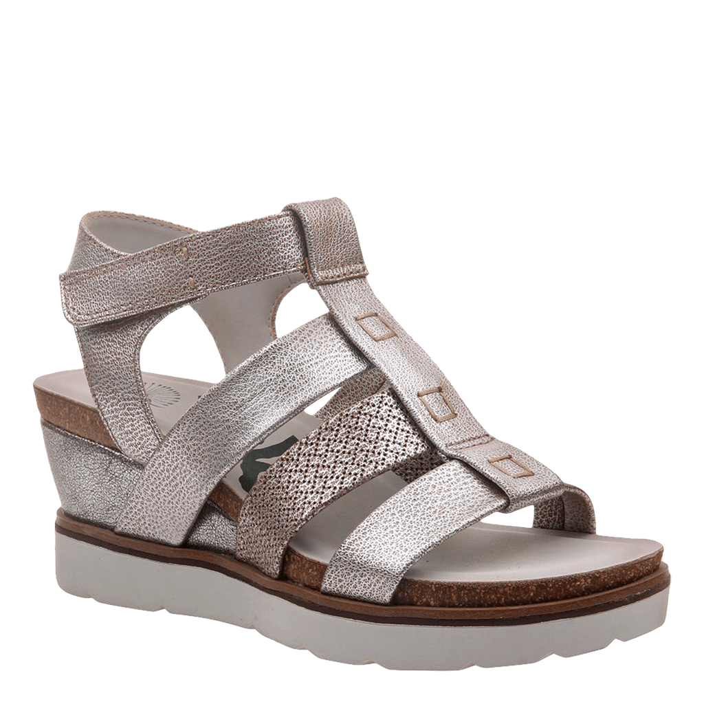 New Moon in Silver Wedge Sandals 