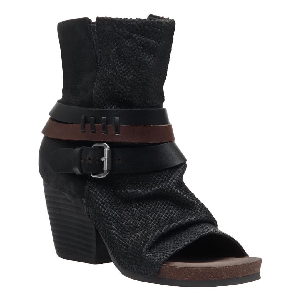 womens casual black ankle boots