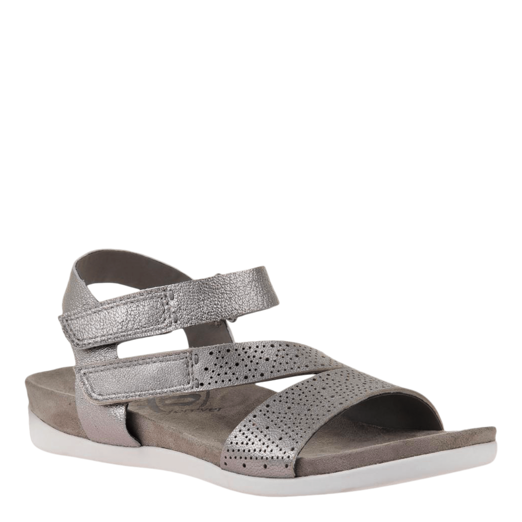 silver flat womens shoes