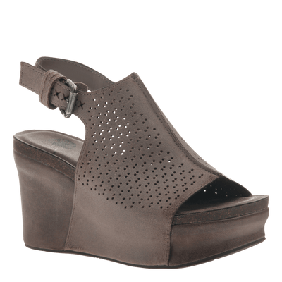 Jaunt in Grey Pownder Wedge Sandals 