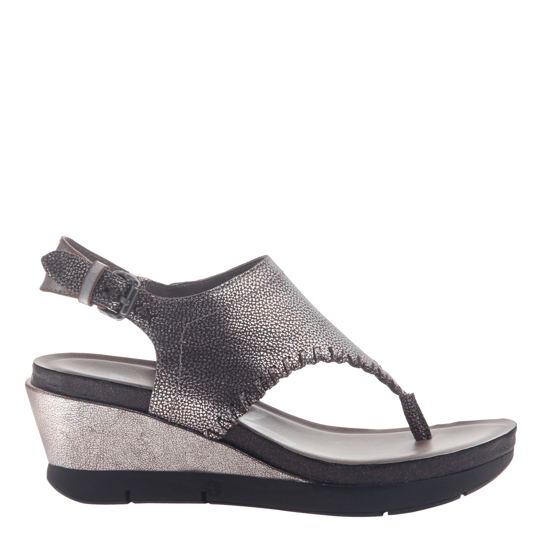 black silver sandals