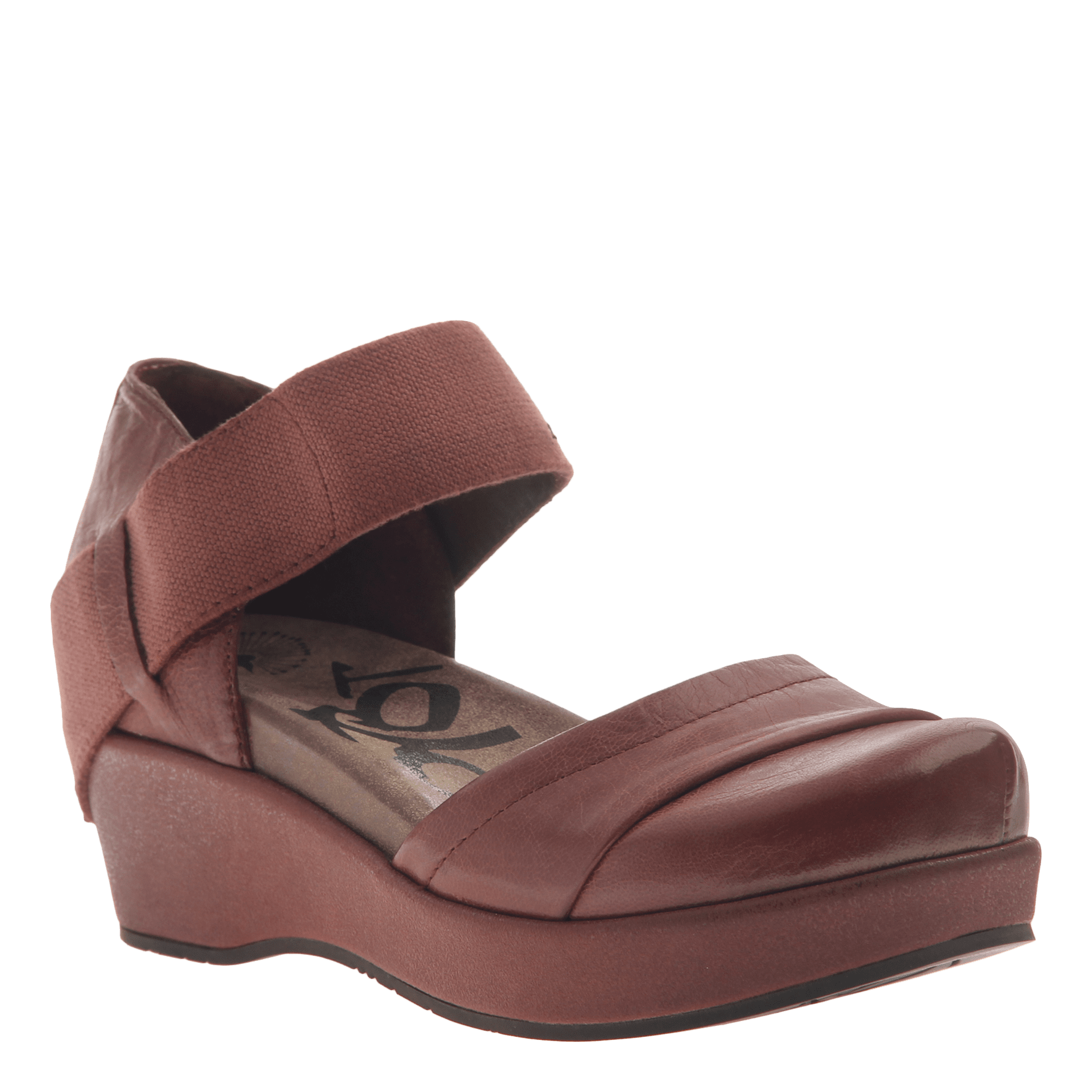 Wander Out in Sangria Closed Toe Wedges 