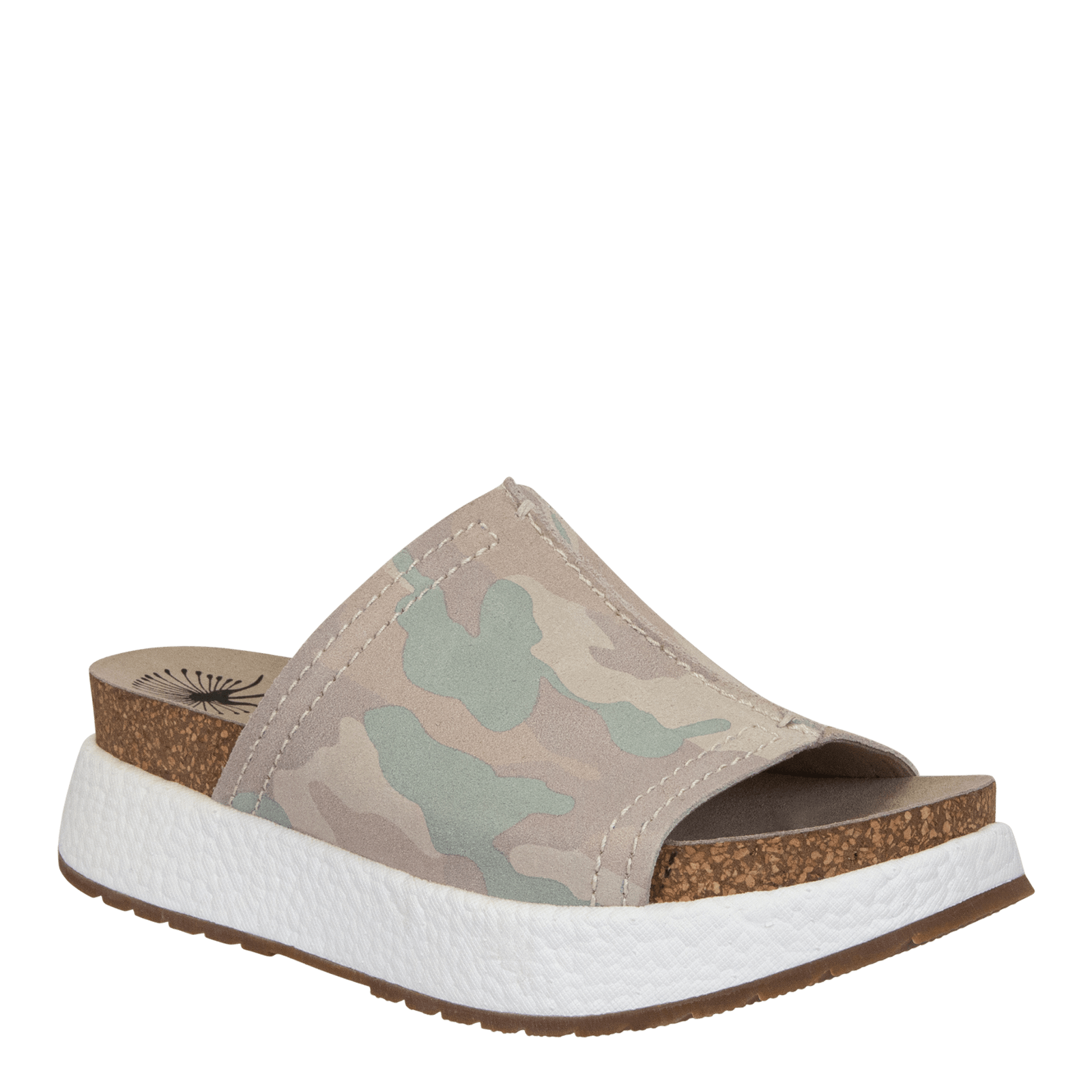 WAYSIDE in KHAKI CAMO Platform Slides - OTBT shoes