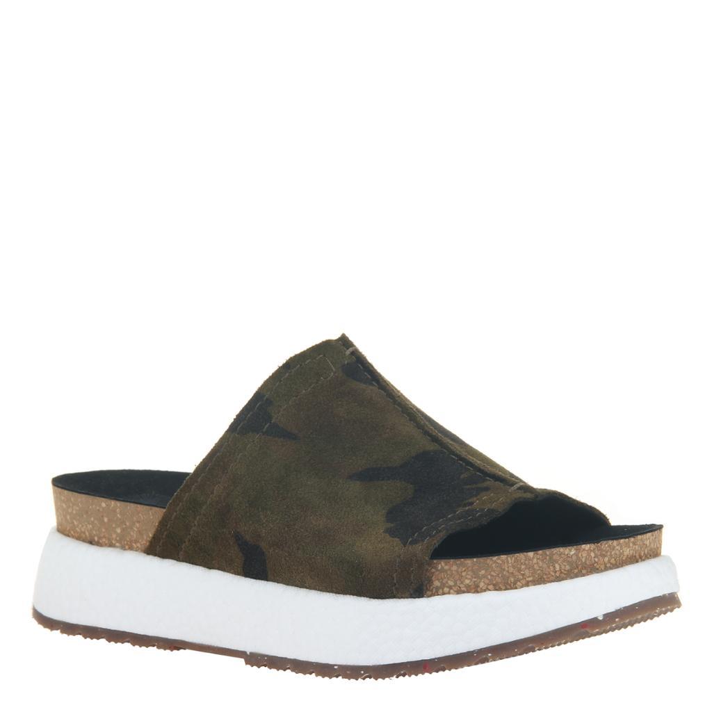 camo wedge sandals