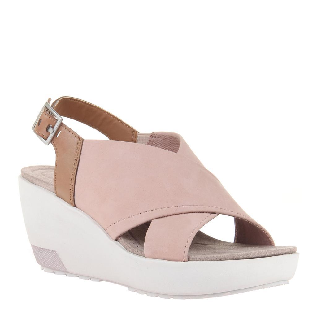 pink wedge shoes