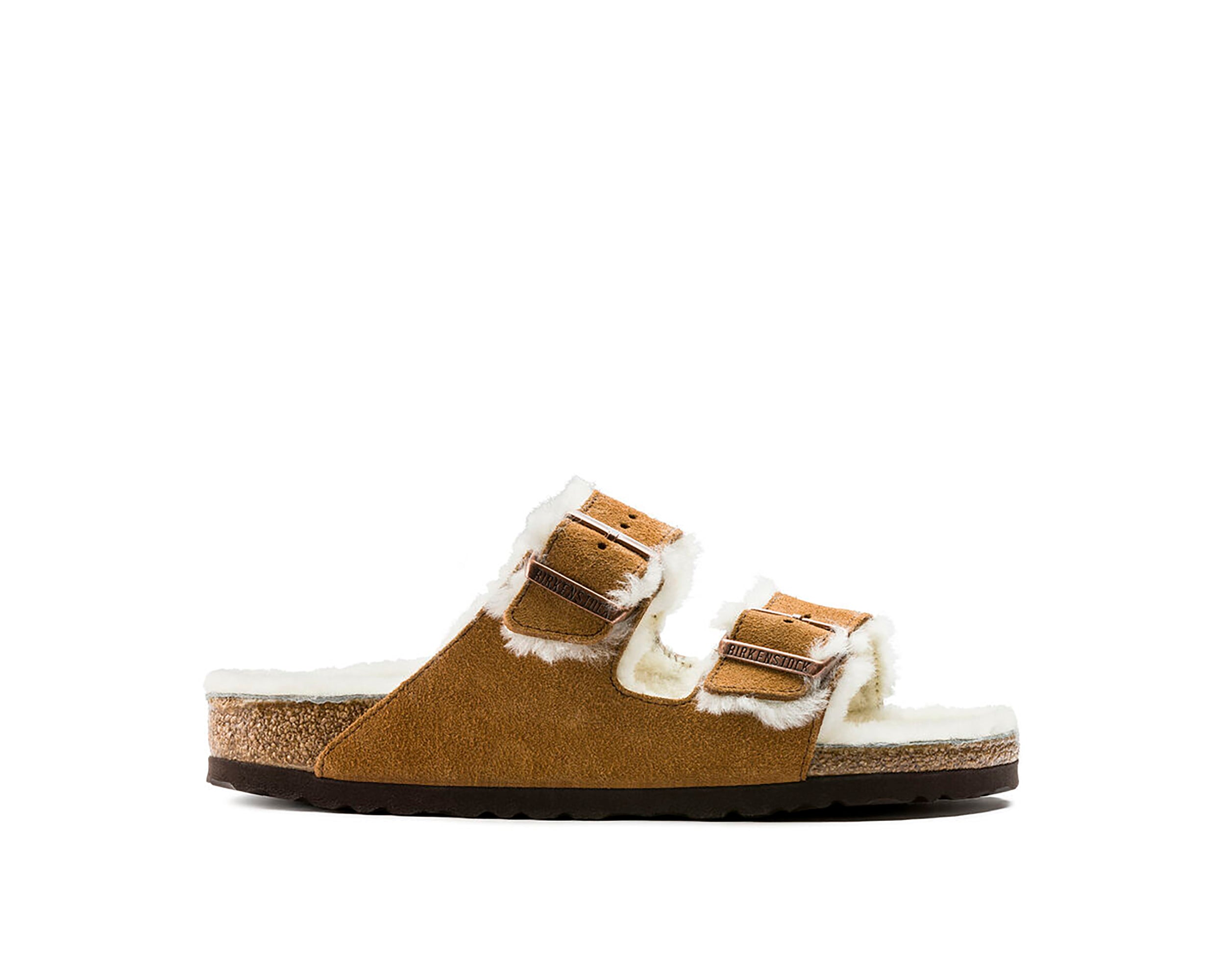 Birkenstock Arizona Shearling Narrow Mink 36