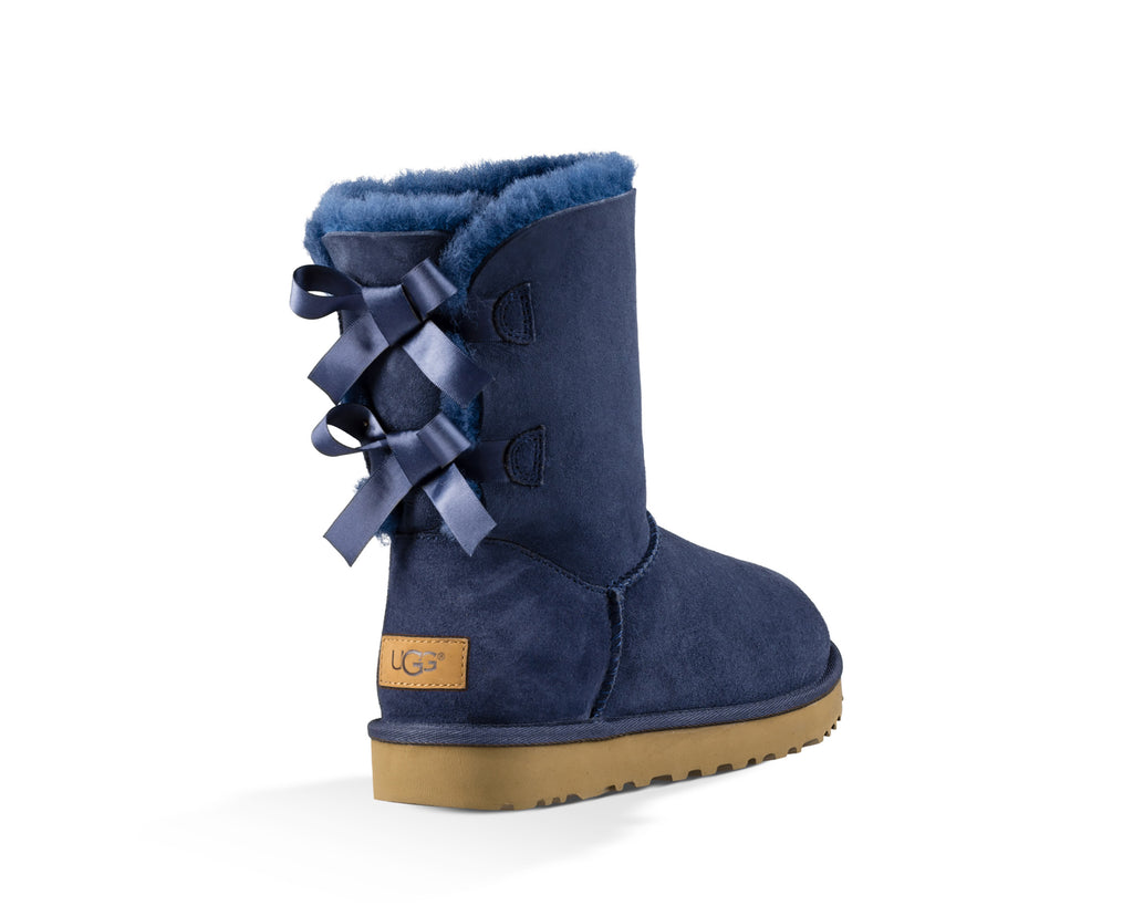 navy blue ugg boots with bows