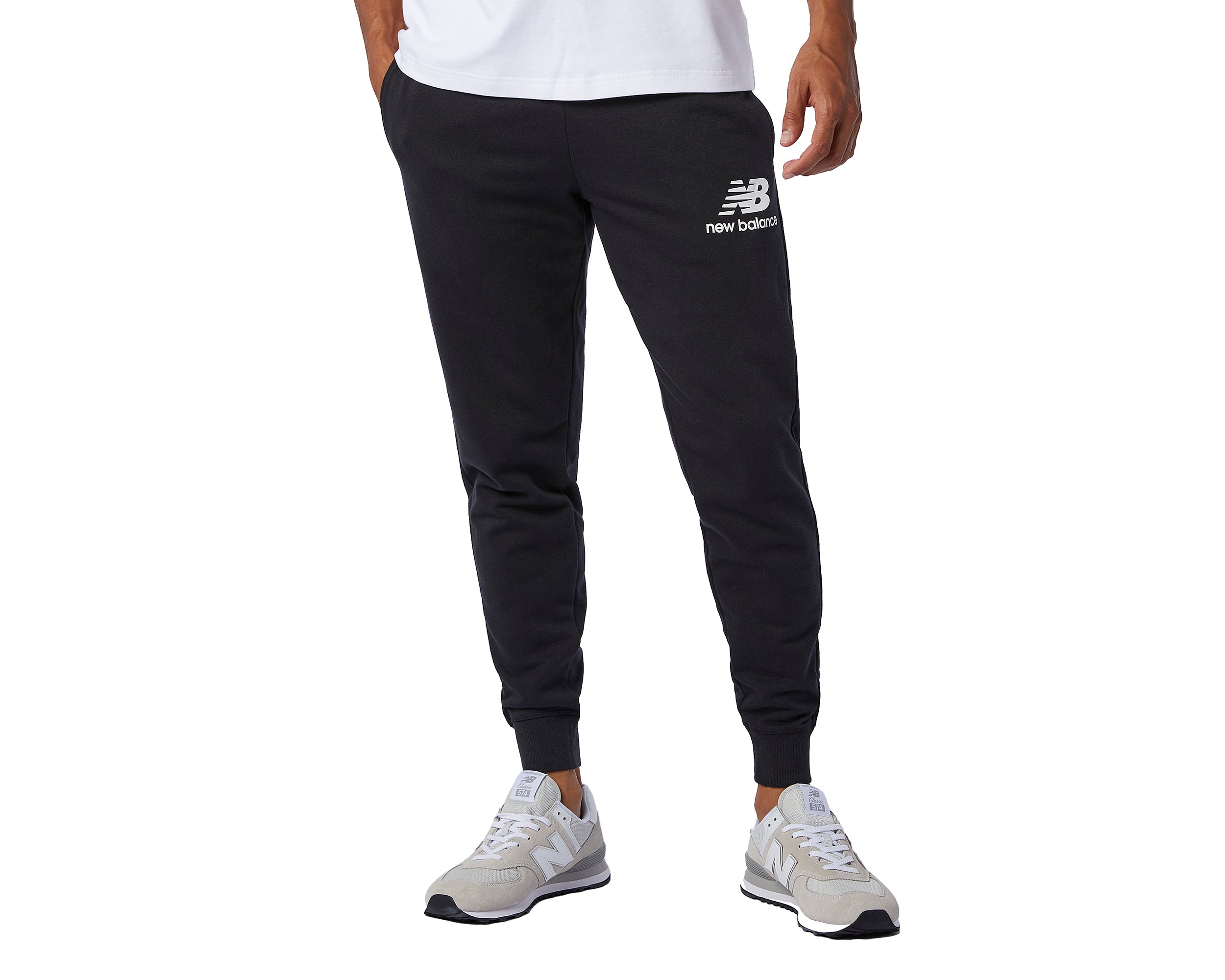 Men`s NB Essentials Stacked Logo Sweatpant – Shoe Village | Sportshorts