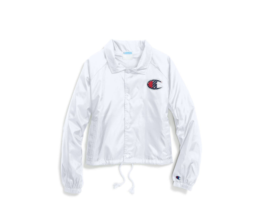 champion life women's cropped coaches jacket