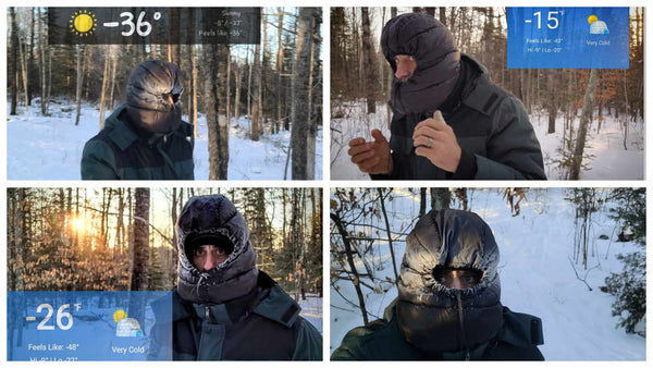 Youtuber Big W tested out the Stratus Hood by GO! Outfitters In Extreme Weather.