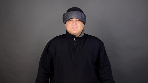 Fashion the Stratus Hood into a makeshift beanie. You can adapt the Stratus Hood to the weather conditions when you are outdoors, camping or hiking.