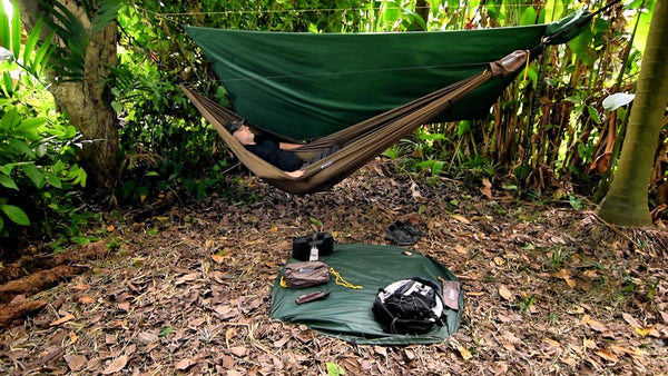 Landing Pad w/ Go Camping Hammock 2.0. It's a versatile gear protector for camping outdoor photography  all outdoor activities