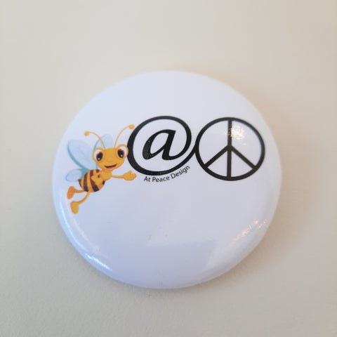 At Peace Designs "Bee @ Peace" Button