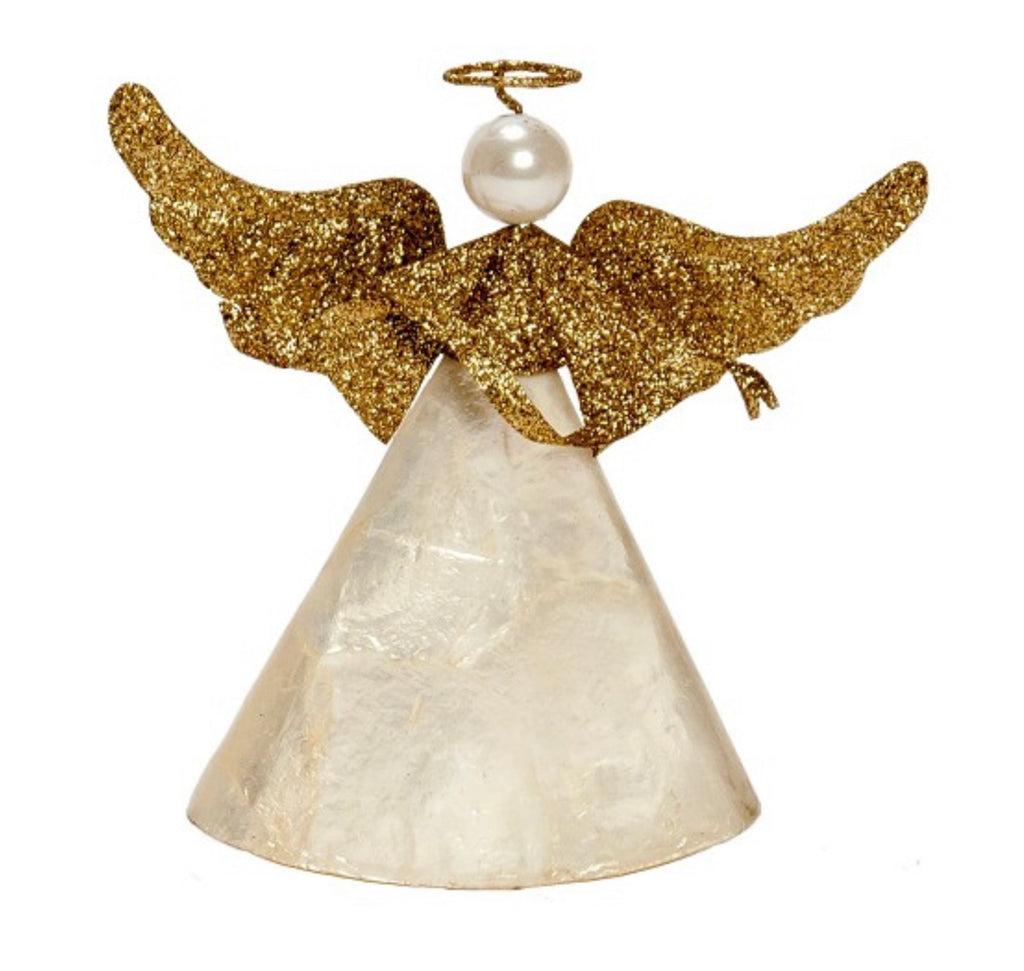 Glitter Wings Capiz Angel Ornament – Sea Things Ventura