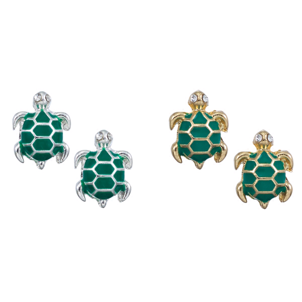 Green Turtle Studs – Sea Things Ventura