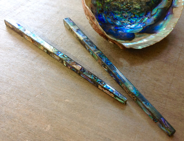 Green Abalone Hair Stick - Sea Things Ventura