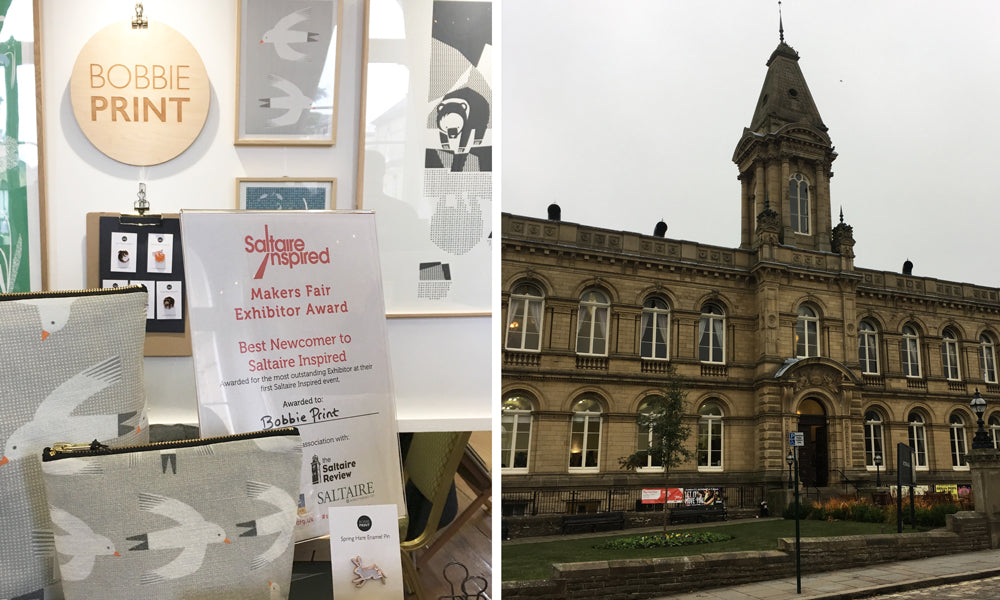 Bobbie Print awarded Best Newcomber Award in Saltaire