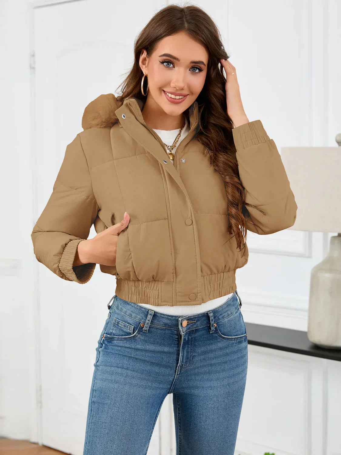 Stylish Women's Winter Jacket with Hood