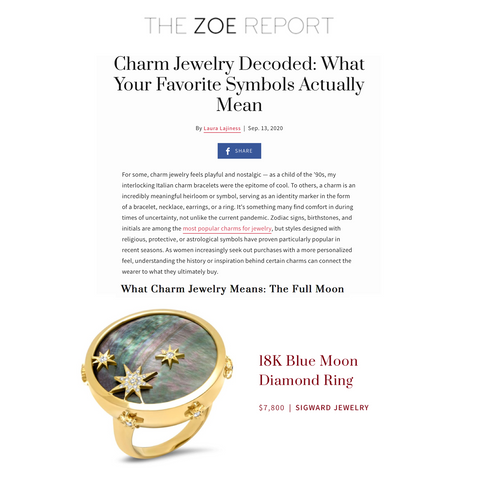 Sig Ward Jewelry as featured on The Zoe Report