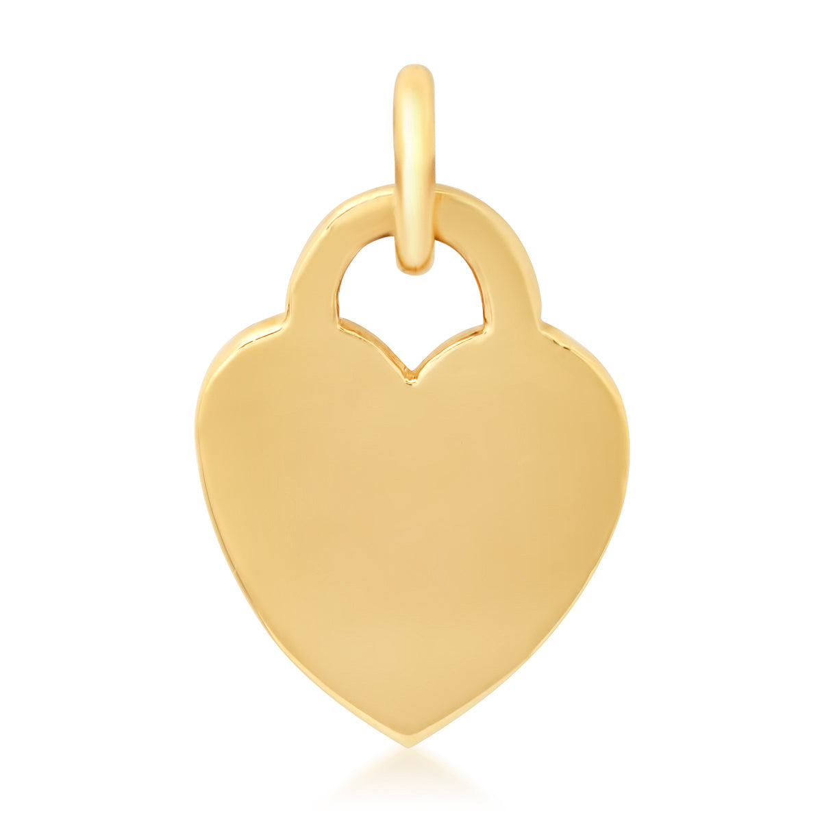 14K YG Gold Heart Charm