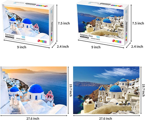 JOYIN 2-1 Santorini and Aegean Jigsaw Puzzle 1000 Piece - 11871_20240117163442_57914b8d-8dd7-462e-9a1e-093e6ebc54ad