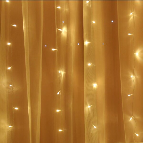 Brilliant Ideas Battery-Operated LED Curtain Lights, with 8- 2.75ft strands 64 warm white LED Lights, total length 4.6 ft - 2101527_20240102174017_ac73346d-c0b0-43ea-9cde-4998eac0de2c