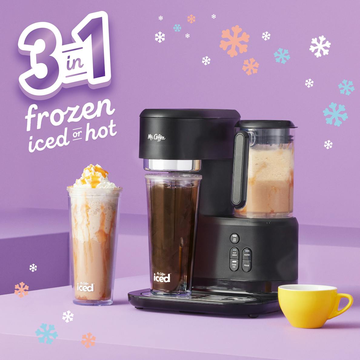 Mr. Coffee 3-in-1 Single-Serve Frappe, Iced & Hot Coffee Maker & Blender - 2153854-2