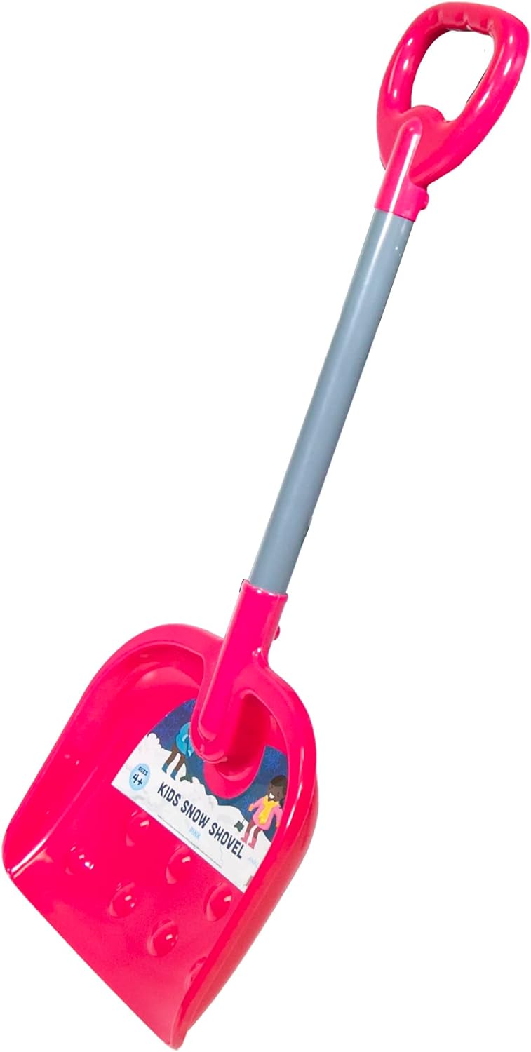 Kids' Winter Wonderland Snow Shovel - Pink - Safe, Durable, & Fun - 9.75" x 25.5" - Ideal for Snow Days & Winter Play - B09NNZ4SHG-5