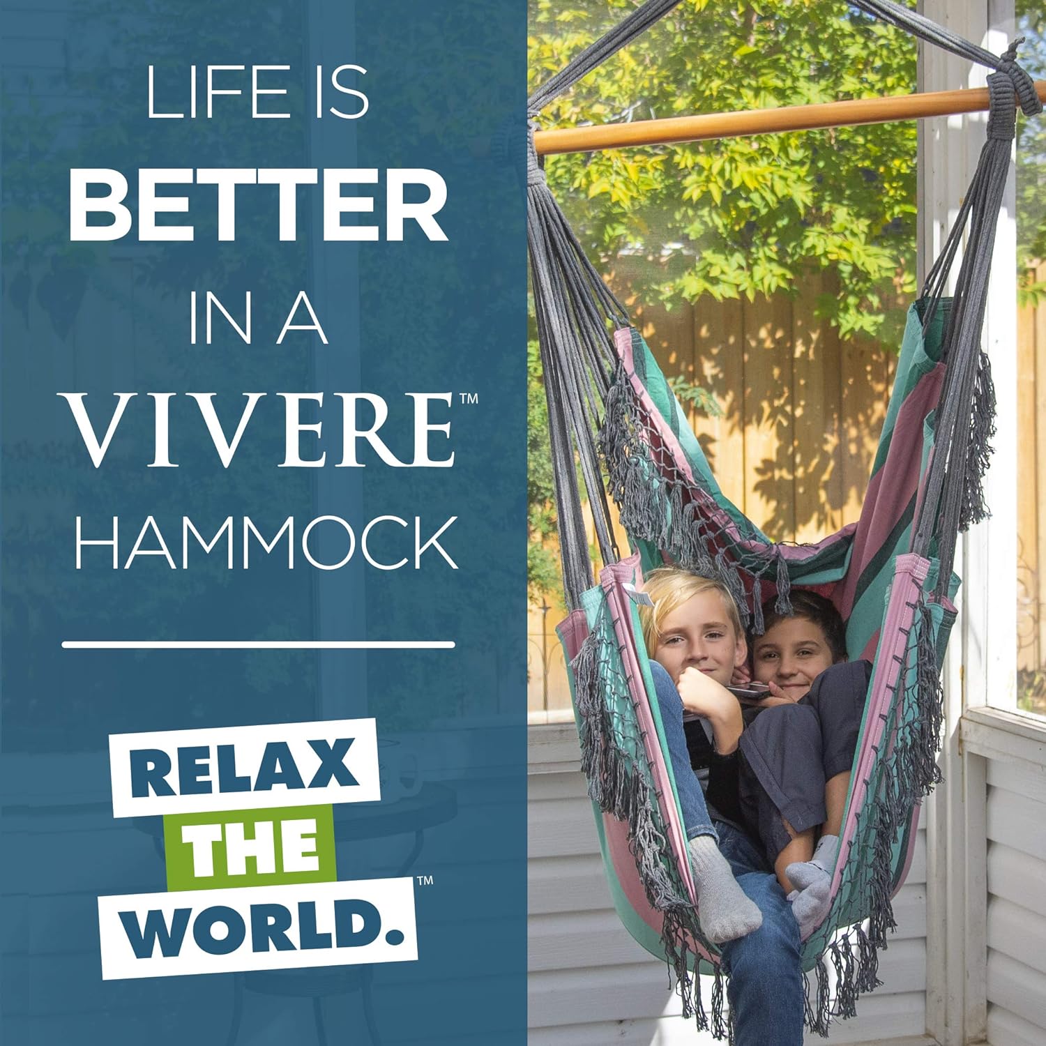 Vivere Brazilian Hammock Chair, Watermelon - B535-7