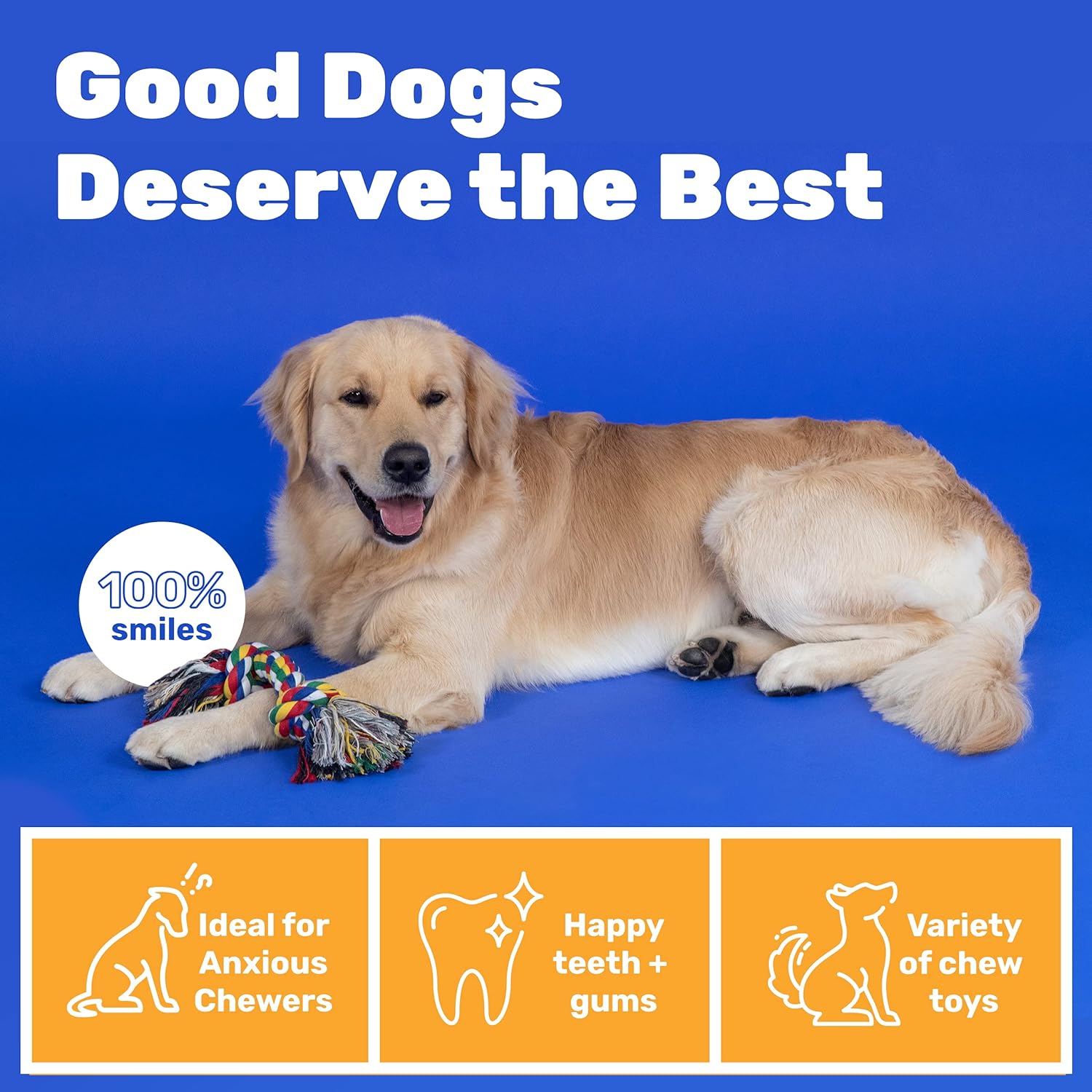 AMZpets Dog Toys for Aggressive Chewers, Dog Accessories Ropes for Medium or Large Breed, Knotted, Heavy Rope - DOGTOY-ROPE-MED_20240212165503_4dac7233-6b46-4a31-83be-0322f3b59091