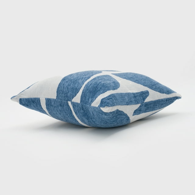 Stonelance Woven Abstract Pillow, 18in, x18in, Stellar Blue - EG7165144-2