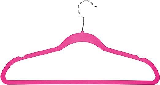 Neat Living Slim Velvet, Non-Slip Suit Clothes Hangers, Pack of 10, Pink/Silver - HW-002B_20231122124459_ddc4eaf8-c65a-40e1-97e2-ab52237e2f9c