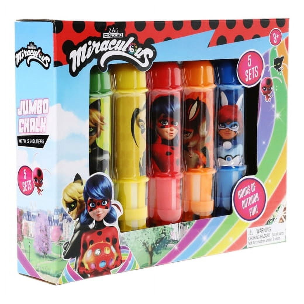 Disney Designs Miraculous Ladybug 5Pc Jumbo Chalk Set - INK32928-06-2