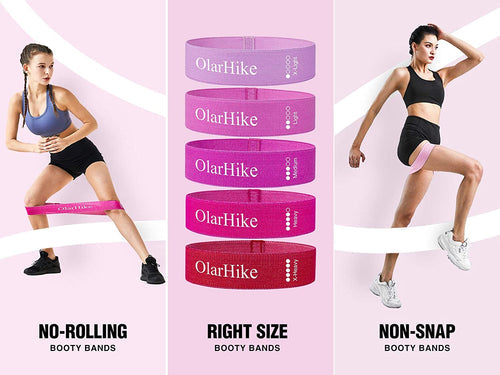 OlarHike Resistance Bands Set for Booty and Glutes, Pack of 5 Bands - OH1502_20240112154331_c6ba41d4-18d4-4599-a07d-483379941d93