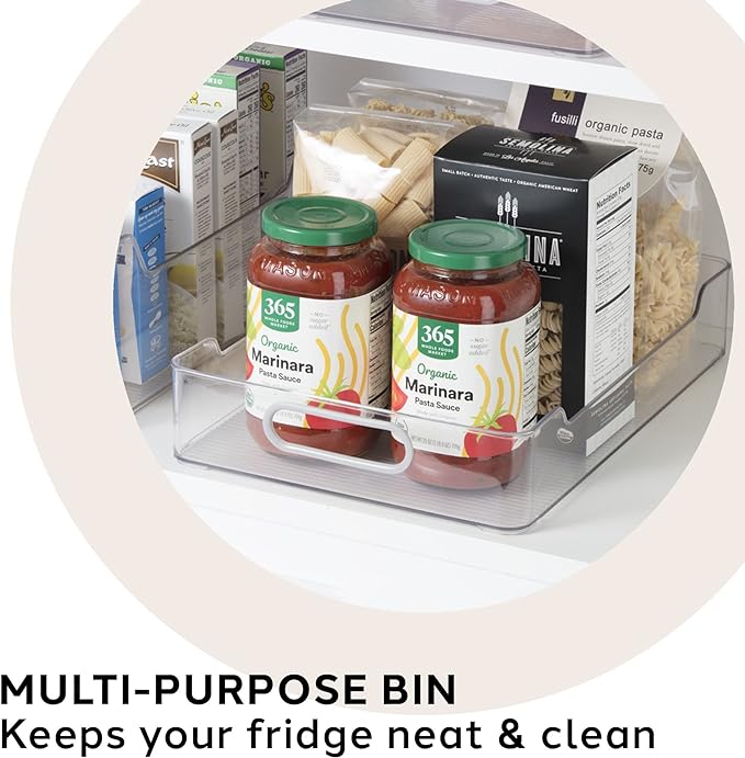 Kitchen Storage Bin Set - Pantry & Refrigerator Organizer Bins for Cabinet Organization - SC6859-3