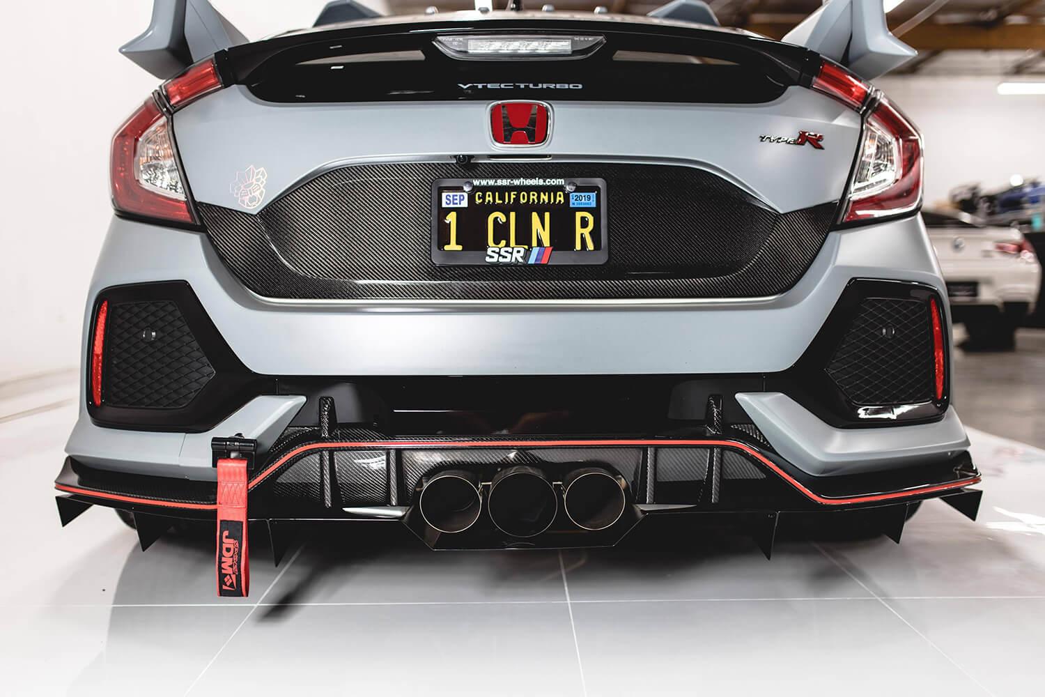 20172020 Honda Civic TypeR Rear Diffuser V2 AeroflowDynamics