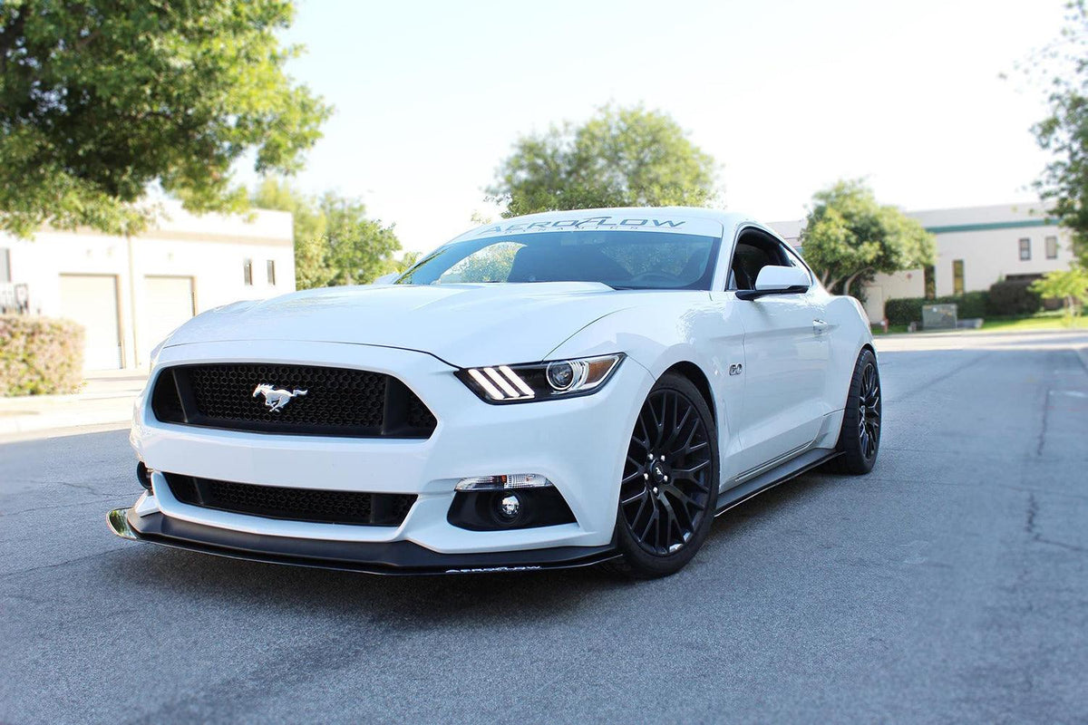 20152017 Ford Mustang Front Splitter V1 AeroflowDynamics