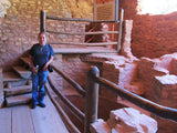 Taking a break from the show at the Anasazi Cliff Dwellings!