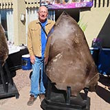 Bill's hanging out with a large smoky quartz point from Brazil.