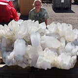 Amazing quartz crystal cluster from Brazil.