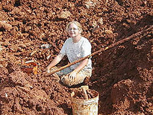 Cristales de excavación de fe