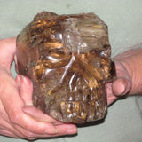 Very cool smoky quartz skull!