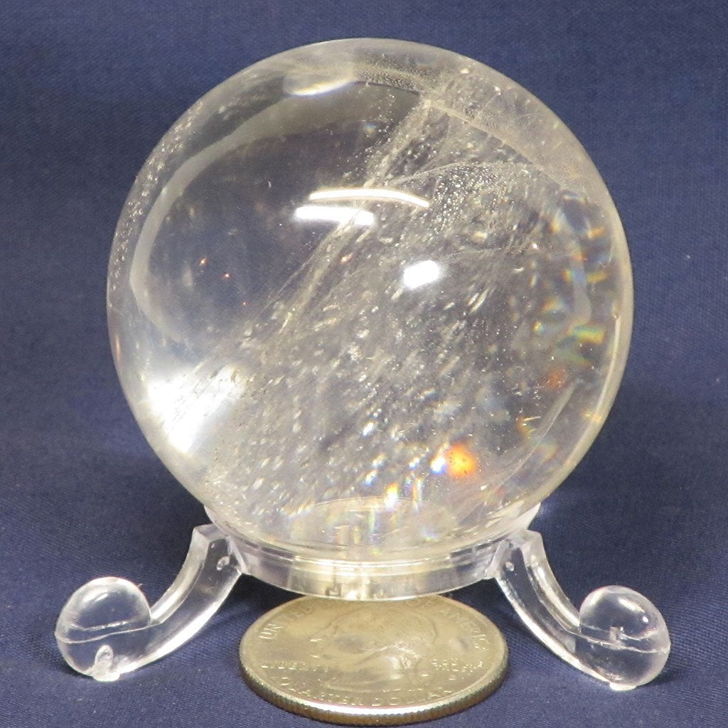 Polished Quartz Crystal Sphere Ball from Brazil – Blue Moon Crystals ...