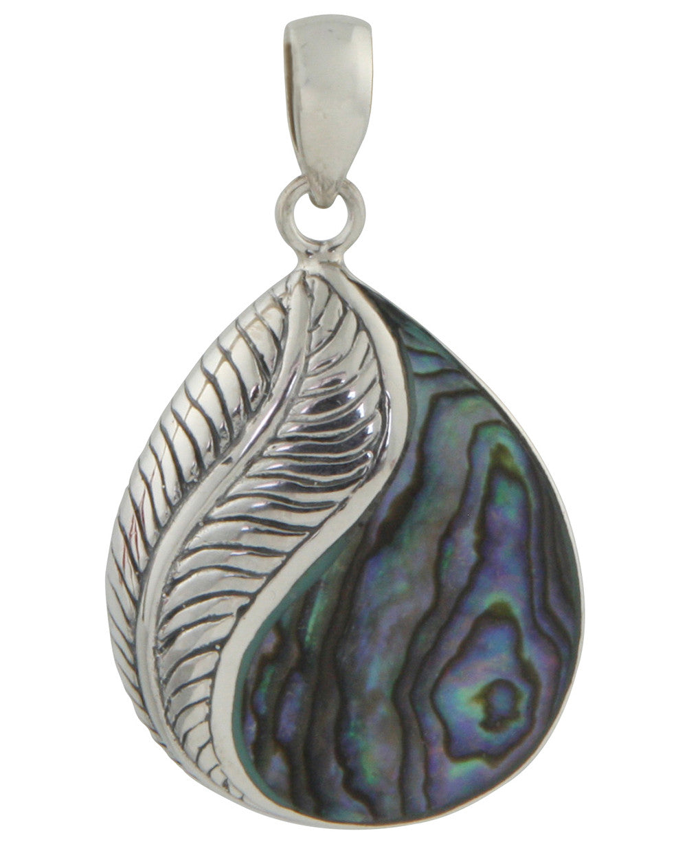 Indonesian Feather Pendant with Abalone Shell – Cultural Elements