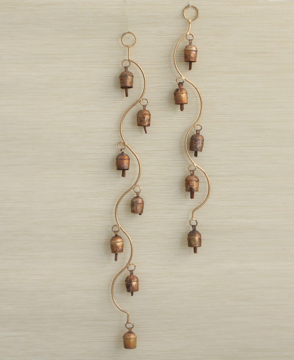 Curved Stem Wind Chime with Indian Bells - Cultural Elements product image