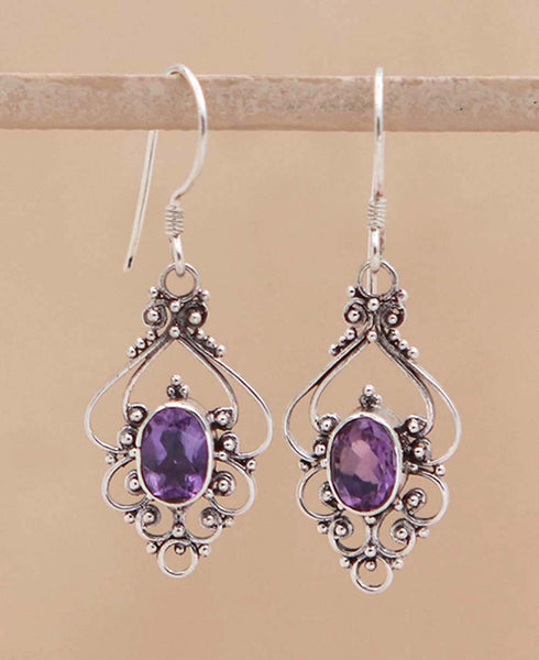 Indonesian Filigree Earrings, Sterling Silver – Cultural Elements
